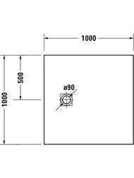 ������� ������ Duravit Sustano 1000�1000��, ����� ������� 720275740000000