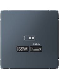 Розетка Systeme Electric ARTGALLERY USB тип-С 65Вт, высокоскор.заряд. QC, PD, грифель, GAL000727