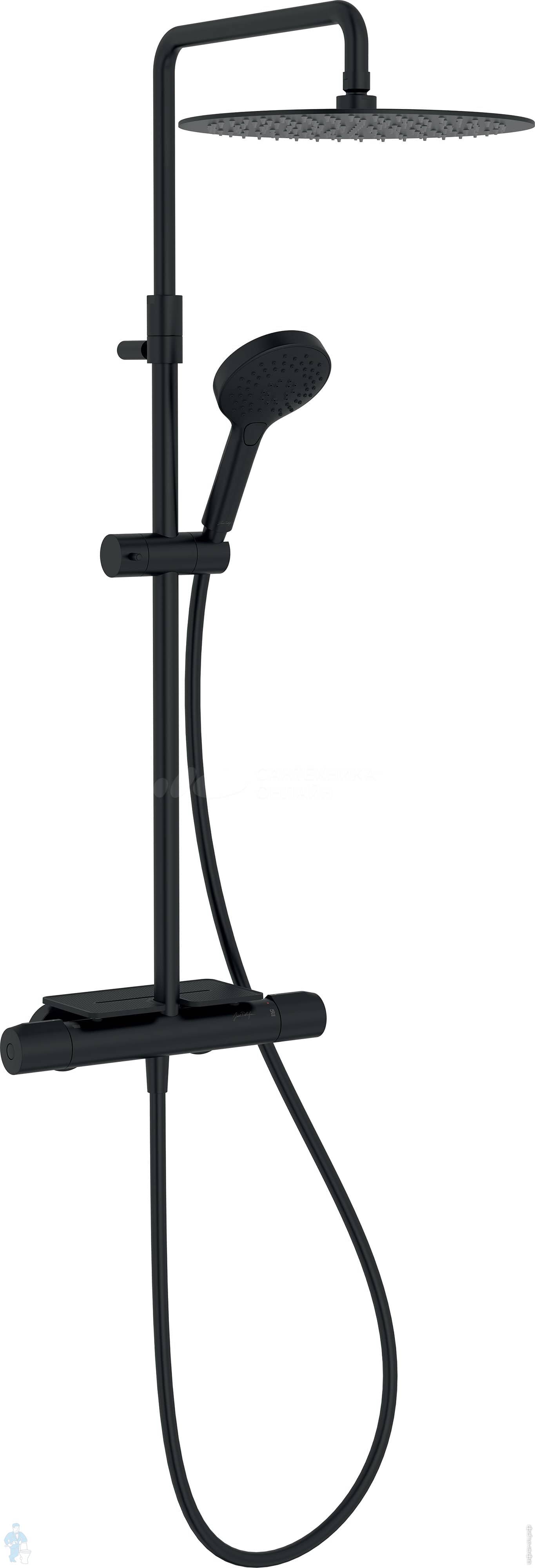 Душевая система METRO Jacob Delafon с термостатом, шлангом, лейкой ...