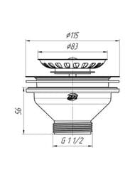 ������ ��� ����� ��� ����� 3.1/2" (115��) ��� ��������, M250
