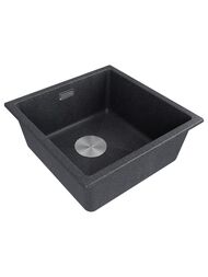 Мойка LUMI 45UNI, IT-GRANIT, LU45-DG, графит, 455х460, подст. мон. Paulmark