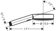 ������ ��� Hansgrohe Pulsify Select 24110000 105�� 3jet Relaxation ����