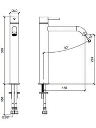 ��������� ��� �������� Almar Mixers  ��� �/�,������ 305��, ���������� �������, ���� ���� E214002.CR
