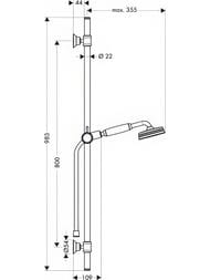 ������� ����� Axor Montreux 27982 ������ ���, ����� 1,6�, ������ 0,9�, ���������