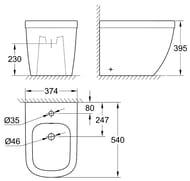 ���� Grohe Euro Ceramic 39340000 ��������� (374�395�540)