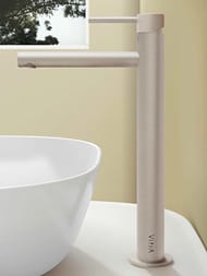 Смеситель Vitra Origin для умывальника высокий, никель шлифованный A4255834
