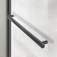 Душевой уголок Vincea Slim Soft 1400x2000x800 VSR-1SS8014CLGM прямоугольная вороненая сталь — миниатюра 2
