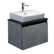 Тумба COMFORTY Эдинбург-60 (600х525х400) подвесная, с раковиной и столеш., бетон светлый 00-00001928