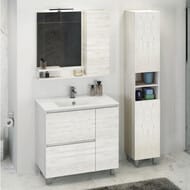 Шкаф-колонна COMFORTY Верона-35 (350х1600х320) подвесной, дуб белый00004137140