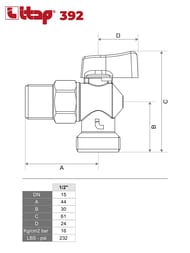 ���� ������� ������� ITAP 392 1/2"�3/4"  ��� ��������