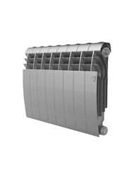 Радиатор биметаллический 8 секций ROYAL THERMO BiLiner B ВШГ 430х640х87, 1072Вт, серебро, НС-1682250