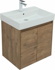 Тумба под раковину Aquanet Nova Lite 60 298849 (576х442х562) подвесная, 2 дверцы, дуб рустикальный