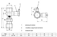 ������� �������� Watts KAV 20 3/4" � ������������ ��� �������������� ����� 10017947