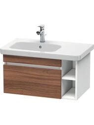 Тумба под раковину Duravit DuraStyle (730х398х448) подв.,1 ящик, рак.слева, орех/белый  DS639407918