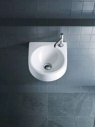 Рукомойник DURAVIT ARCHITEC 360х380х150 намеченное отверстие под смеситель слева 0766350000