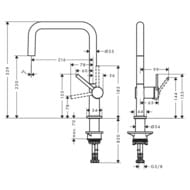 ��������� Hansgrohe Talis M54 ��� ����� U 220 1jet ����� 72806800