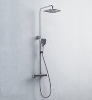 Душевая система RAVAK 10° FREE TD F 091.00/150 термостат для душа, верхний и ручной душ, стойка