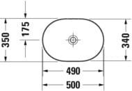 �������� Duravit Luv 500�350 �����������, ����� �������, ������ � ������������ ������� 0379502300
