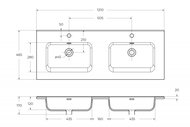 ���������� ��������� BelBagno (1210�470�175) ��������, 2 ����, ����� BB1200-2-ETL