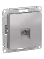 Розетка Systeme Electric ATLASDESIGN компьютерная RJ45 механизм алюминий ATN000383