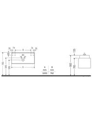 ����� ��� �������� Duravit Zencha 442�1000�550��, ���������, ���� ������ ��� ZE4821016800000