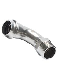 Уголок пресс Franta 54х1/2"Н, нержавеющая сталь SUS 304, V19541200G