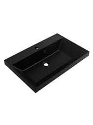 Умывальник мебельный BelBagno (700х450х150) искусственный мрамор, черный BB700/450-LV-ART-AST-NERO