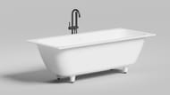 Ванна встраиваемая Salini Orlanda Axis Kit 180 103312MF  1800х800х600 S-Sense, матовый RAL