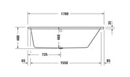 ����� ��������� Duravit No.1 1700�1000�� ������������, �������������, ������, ����� 700509000000