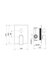 ��������� ��� �����/���� Aquatek ���� AQ1446CR ������������, 2 ������, �������������, ����: ����