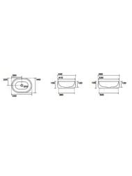 �������� ��������� Kerasan F10 560�440�155 ��� ��������� ��� ���������, ������� ������� 460511