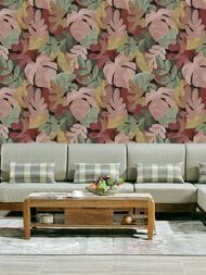Обои виниловые на флизелине Grandeco Perfect Harmony PH 3011 (0,53х10,05) красный рул.)