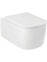 Унитаз подвесной KLUDI RESA S 550х360х260 безободковый, Spiralflush, белый 27WCW0143 — миниатюра 1