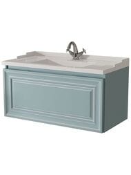 Тумба под раковину Caprigo Ponza-A 90 (930х472х475) подвесная, цвет Blue White, 1 ящик 13513-043