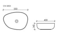 �������� ��������� Ceramicanova Element 550�400�140 ��� ��������, ��� ���. ��� ����., ����� CN5003