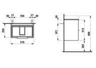 ����� ��� ���������� Laufen BASE 4.0221.2.110.263.1 (570�360�530) 2 �����, �����-���������� ���