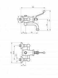 ��������� ��� �����/���� Migliore VIVALDI ���������, ����� 3/4", ���� ML.VIV-9903.CR