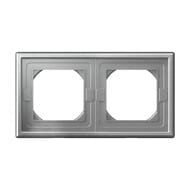 Рамка Systeme Electric ARTGALLERY 2 поста, IP44, алюминий, GAL440302