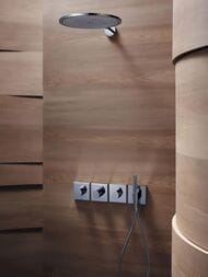 Смеситель Axor Starck Organic 12712 Highflow встраиваемый для душа, термостат,рамка 12х12,внеш.часть
