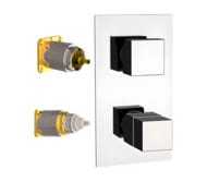 Смеситель термостатический для душа Remer Q-Elegance QT93KB, хром