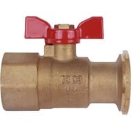 Кран шаровый Meibes с фланцем для подключения циркуляционного насоса 1" M61810