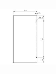 Душевое ограждение Радомир Walk-in G1 1000x2000мм., стекло прозрачное 1-10-0-0-0-1890