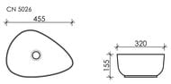 �������� ��������� Ceramicanova Element 455�320�155 �������������, ��� ��������, ����� CN5026