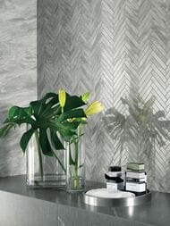 Мозаика Atlas Concorde Marvel Bardiglio Grey Herringbone Wall (300х305) серая, 9SHB (кв.м.)