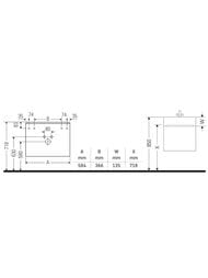 ����� ��� �������� Duravit D-Neo 584�625�372 ���������, 2 �����, ����� ������ DE4329004220000