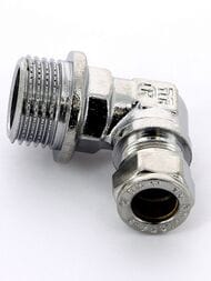 Уголок Tiemme для медной трубы, 10х1/2"Н обжим, хром,   1130049 (1104C001004CZ) — изображение 3