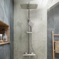 Уценка! Ideal Standard IDEALRAIN LUXE Душевая система A6986AA термостат, лейка 3 фун., душ сталь