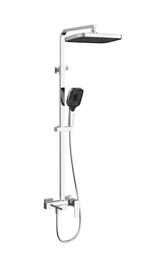 Душевая стойка Vincea Дайс (Dice) VSFS-4C12CH с изливом, хром
