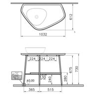 ������� Vitra Plural (100�61) ����� ��� �������� �����, �����/������ 62570
