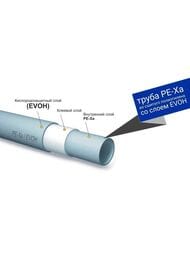 Труба из сшитого полиэтилена РОСТерм PEX-A/EVOH 16х2,0, красная, 1м (в бухте 100м) 16PAEVOH1T